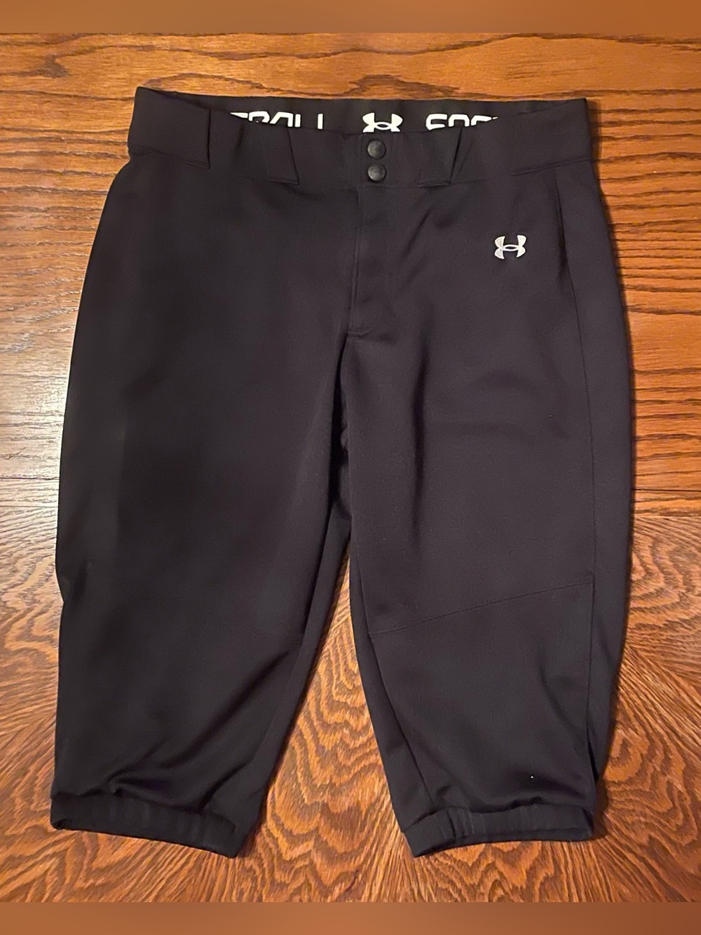Girls Under Armour Softball Pant- Black (Youth)XL